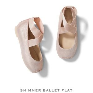 Janie and Jack Shimmer Ballet Flat Shoes